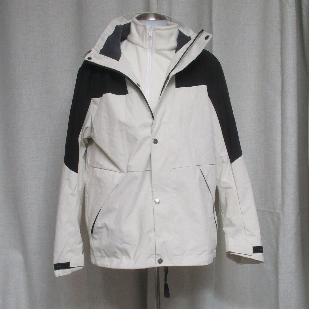 B OUTDOORS Headquarter off white 2pc winter warm waterproof shell jacket